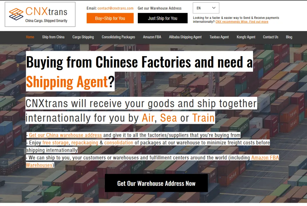 CNXtrans International shipping company