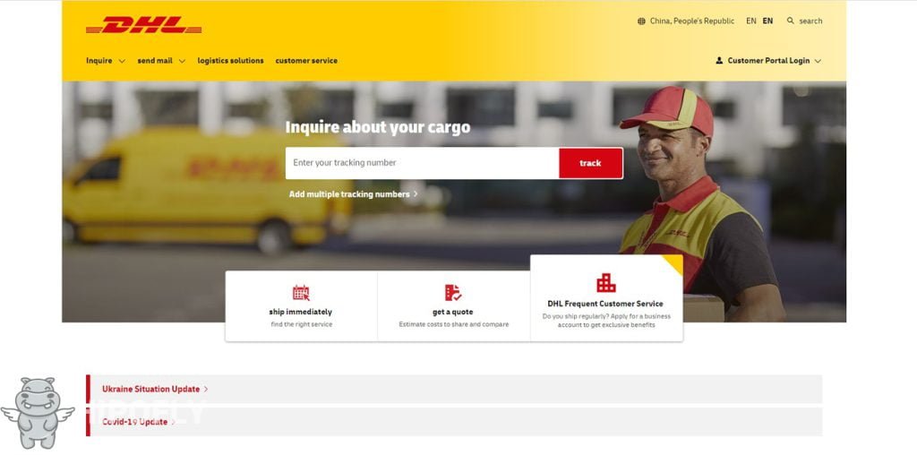 DHL express courier 