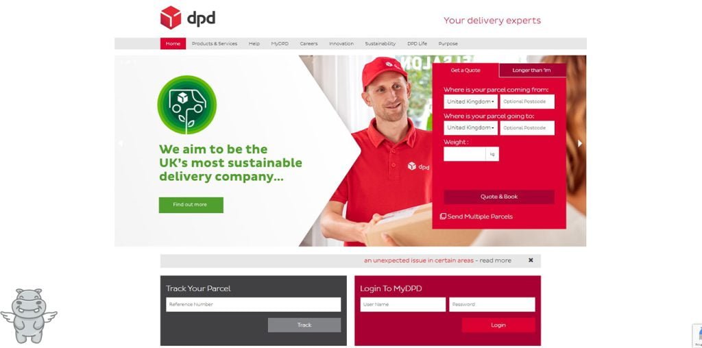 DPD express courier